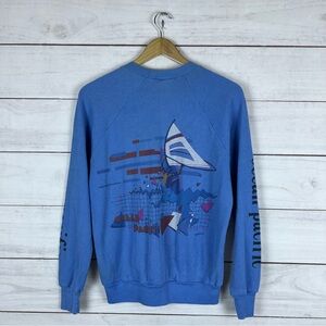 Vintage 1980s Ocean Pacific Thermal Surf Long Sleeve Shirt Large